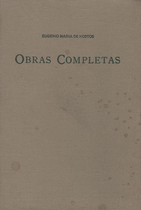 OBRAS COMPLETAS Eugenio Maria de Hostos